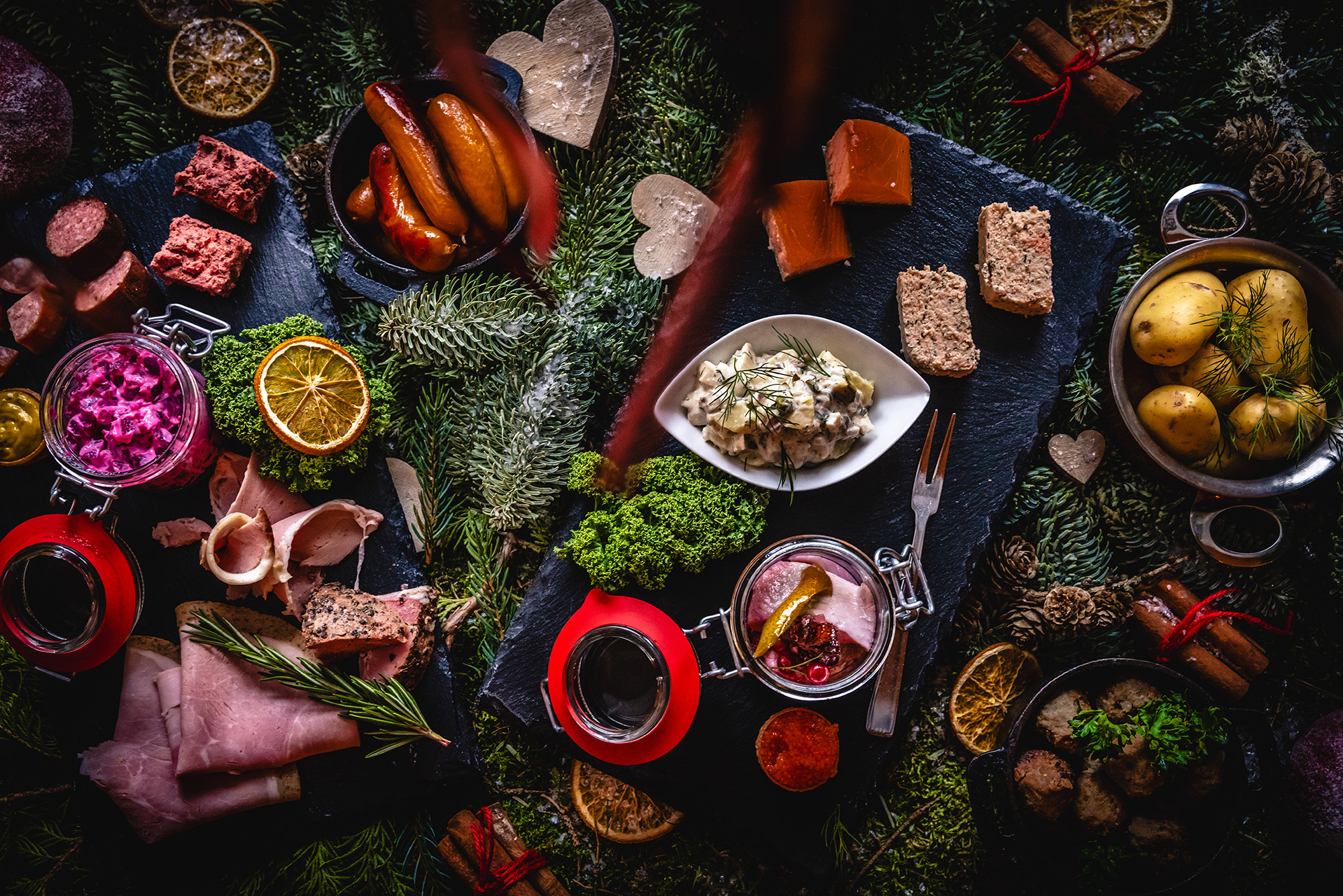 Konferens med ett traditionellt julbord