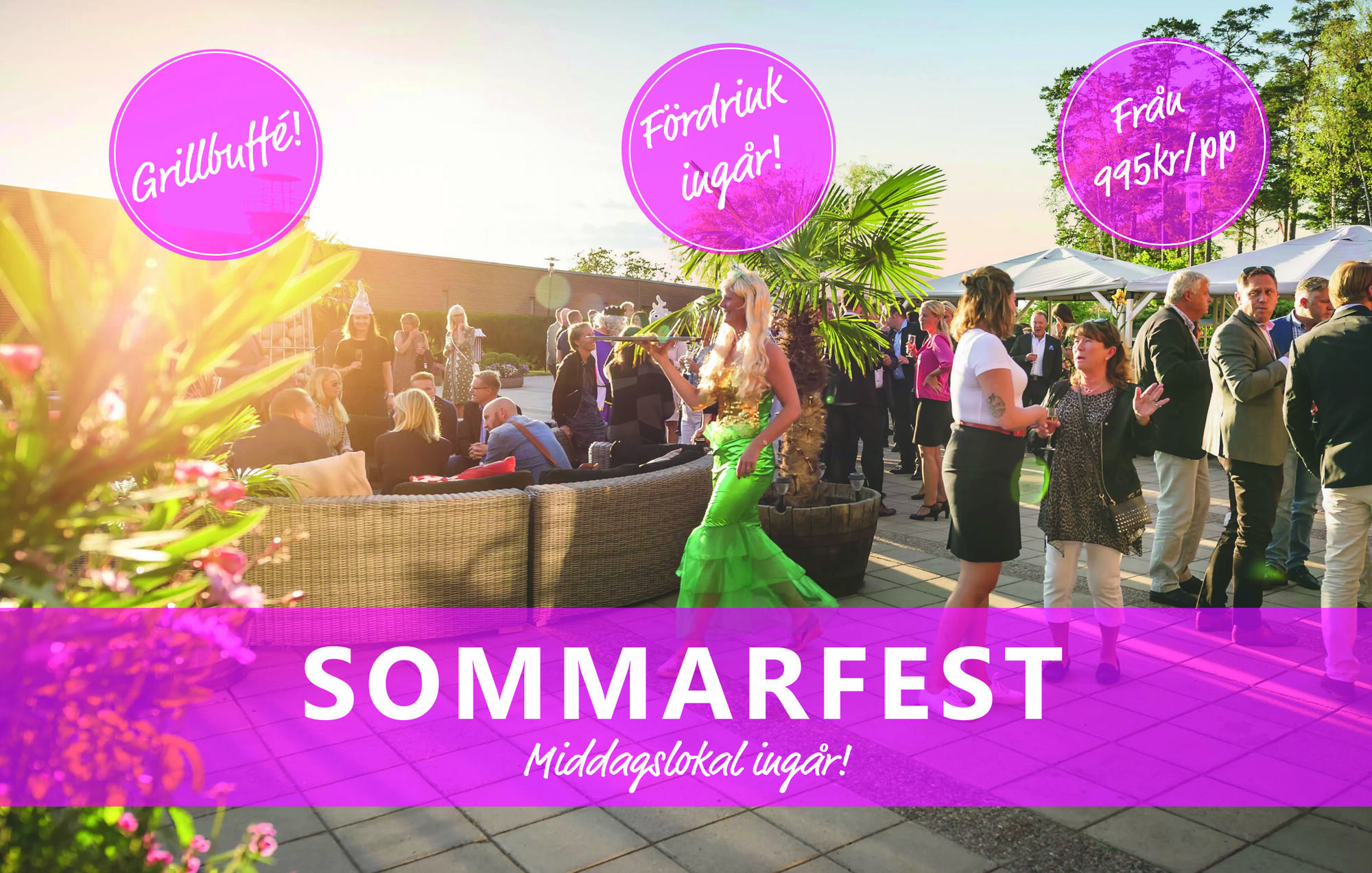 Sommarfest - middagslokal ingår