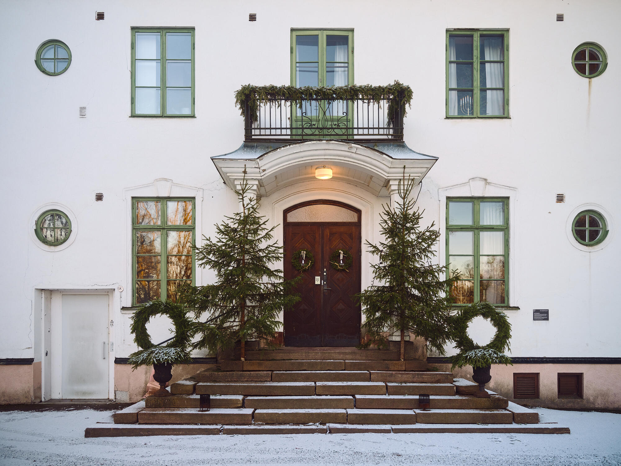 Julkonferens i Högbos vinterlandskap